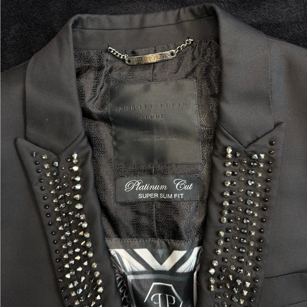 Philipp Plein Black Studded Blazer - Picture 8 of 15